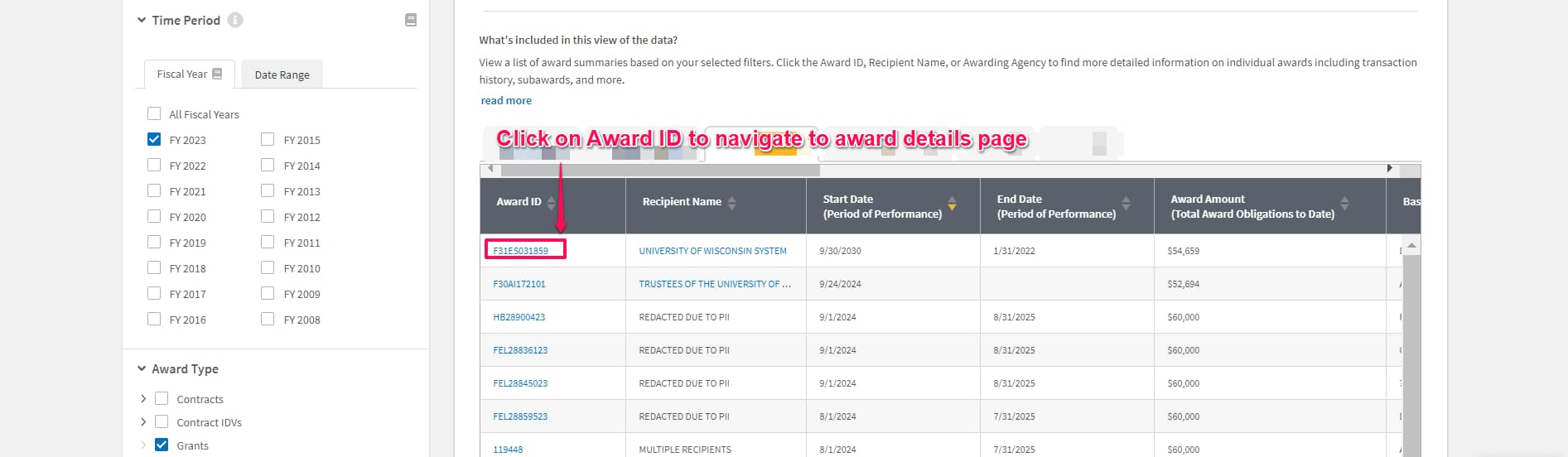 Track USASpending.gov using Distill